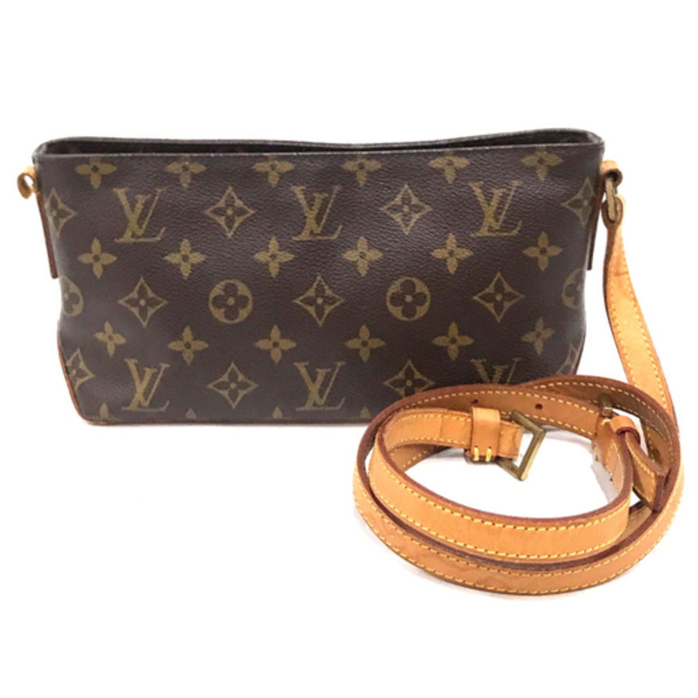 Louis Vuitton Shoulder Crossbody Trotteur Bag Monogram Brown